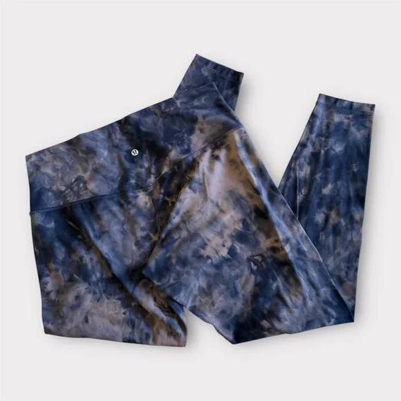 Lululemon Align HR Pant 28in Diamond Dye Blue Gray Sz 14 - Picture 4 of 5